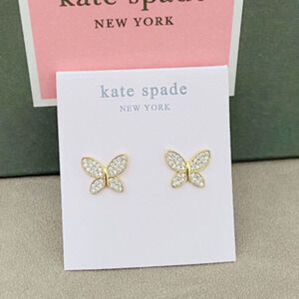 kate spade Butterfly Stud Earrings Full Diamond